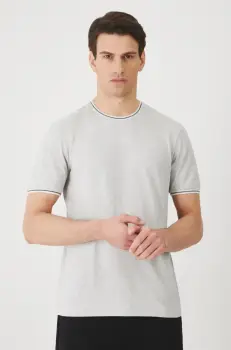 Medicine tricou barbati, culoarea gri, melanj imagine