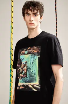 Medicine tricou barbati, culoarea negru, cu imprimeu imagine