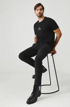 Medicine tricou barbati, culoarea negru, cu imprimeu imagine