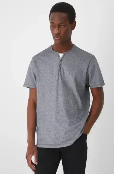 Medicine tricou barbati, culoarea negru, neted imagine