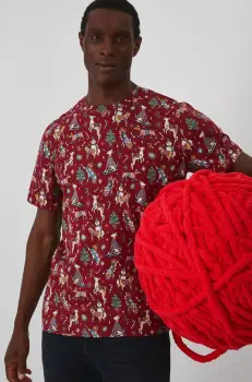 Medicine tricou barbati, culoarea rosu, modelator imagine