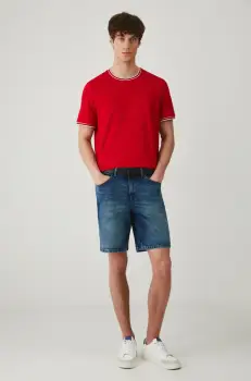 Medicine tricou barbati, culoarea rosu, neted imagine