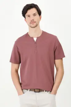 Medicine tricou barbati, culoarea roz, neted imagine