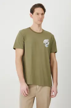 Medicine tricou barbati, culoarea verde, cu imprimeu imagine