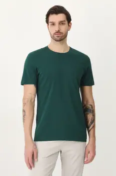 Medicine tricou barbati, culoarea verde, neted imagine