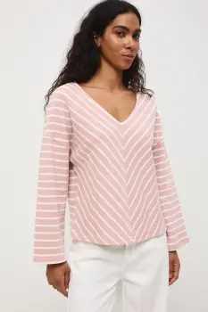 Medicine tricou cu maneca lunga pentru femei, din bumbac imagine