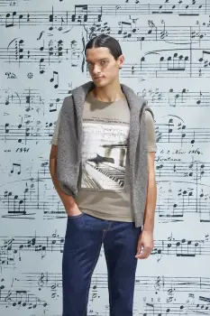 Medicine tricou culoarea bej, cu imprimeu imagine