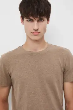 Medicine tricou culoarea bej, melanj imagine