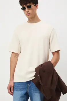 Medicine tricou culoarea bej, uni imagine