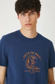 Medicine tricou culoarea bleumarin, cu imprimeu imagine