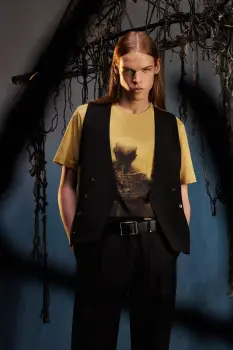 Medicine tricou culoarea galben, modelator imagine