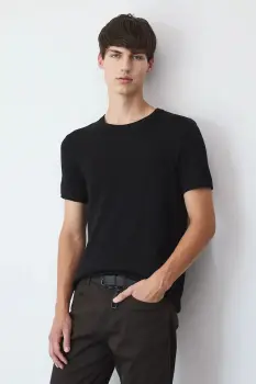 Medicine tricou culoarea negru, neted imagine