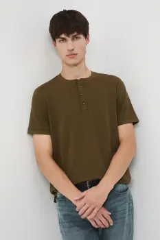 Medicine tricou culoarea verde, neted imagine