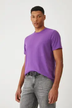 Medicine tricou culoarea violet, neted imagine