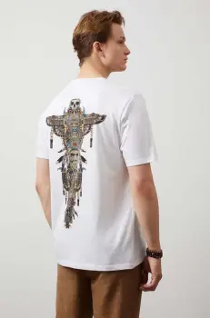 Medicine tricou din bumbac barbati, culoarea alb, cu imprimeu imagine