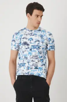 Medicine tricou din bumbac barbati, culoarea alb, modelator imagine