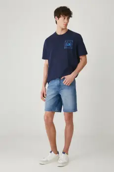 Medicine tricou din bumbac barbati, culoarea albastru marin, cu imprimeu imagine