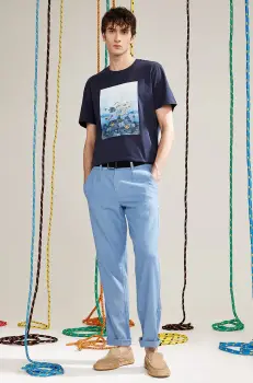 Medicine tricou din bumbac barbati, culoarea albastru marin, cu imprimeu imagine