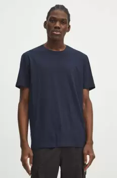 Medicine tricou din bumbac barbati, culoarea albastru marin, modelator imagine