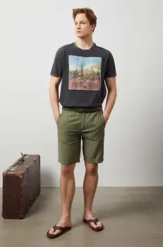 Medicine tricou din bumbac barbati, culoarea gri, cu imprimeu imagine