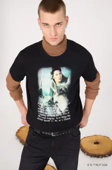 Medicine tricou din bumbac barbati, culoarea negru, cu imprimeu imagine