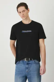 Medicine tricou din bumbac barbati, culoarea negru, cu imprimeu imagine