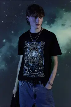 Medicine tricou din bumbac barbati, culoarea negru, cu imprimeu imagine