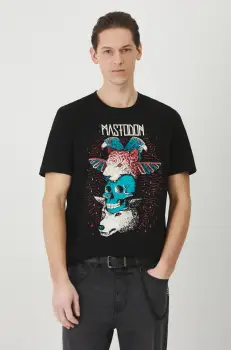 Medicine tricou din bumbac barbati, culoarea negru, cu imprimeu imagine