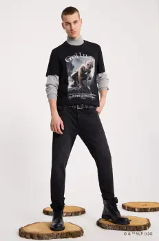 Medicine tricou din bumbac barbati, culoarea negru, cu imprimeu imagine