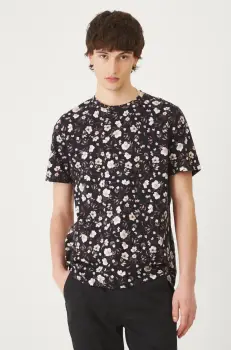 Medicine tricou din bumbac barbati, culoarea negru, modelator imagine