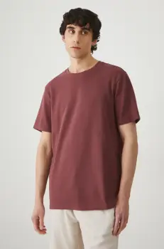 Medicine tricou din bumbac barbati, culoarea roz, neted imagine