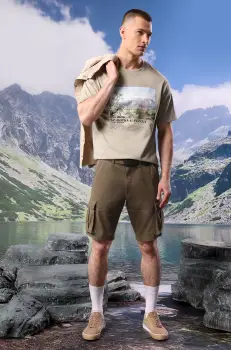 Medicine tricou din bumbac barbati, culoarea verde, cu imprimeu imagine