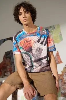 Medicine tricou din bumbac barbati, modelator imagine