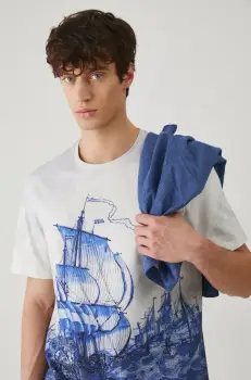 Medicine tricou din bumbac barbati, modelator imagine