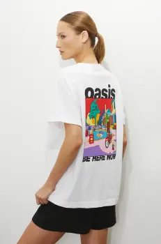 Medicine tricou din bumbac culoarea alb imagine