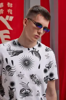 Medicine tricou din bumbac culoarea alb, cu imprimeu imagine