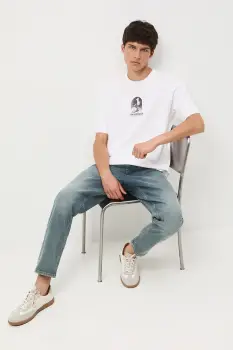 Medicine tricou din bumbac culoarea alb, cu imprimeu imagine