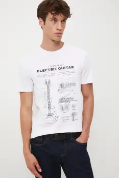 Medicine tricou din bumbac culoarea alb, cu imprimeu imagine