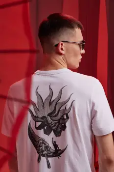 Medicine tricou din bumbac culoarea alb, cu imprimeu imagine