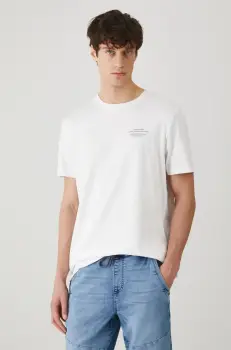 Medicine tricou din bumbac culoarea alb, cu imprimeu imagine