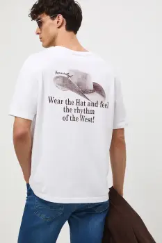 Medicine tricou din bumbac culoarea alb, cu imprimeu imagine