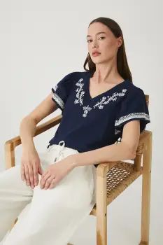 Medicine tricou din bumbac culoarea albastru marin imagine