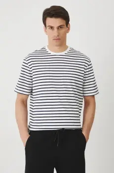 Medicine tricou din bumbac culoarea albastru marin, modelator imagine