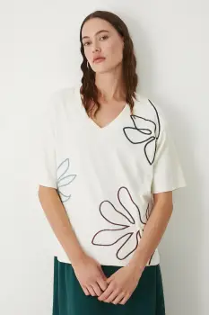 Medicine tricou din bumbac culoarea bej imagine