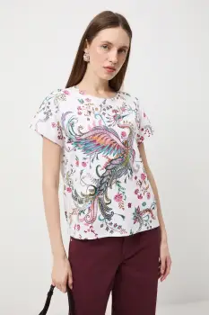 Medicine tricou din bumbac culoarea bej imagine