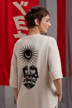 Medicine tricou din bumbac culoarea bej imagine