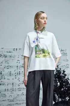 Medicine tricou din bumbac culoarea bej imagine