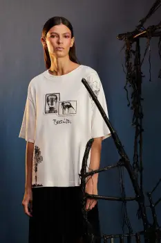 Medicine tricou din bumbac culoarea bej imagine