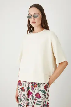 Medicine tricou din bumbac culoarea bej imagine