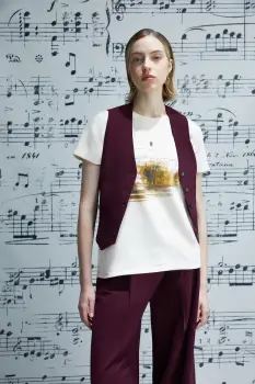 Medicine tricou din bumbac culoarea bej imagine